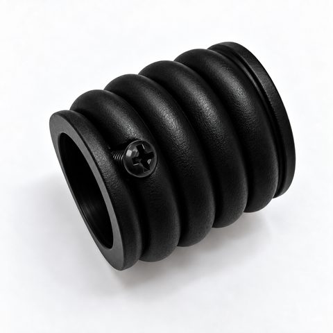 Tope rizado negro 19 mm
