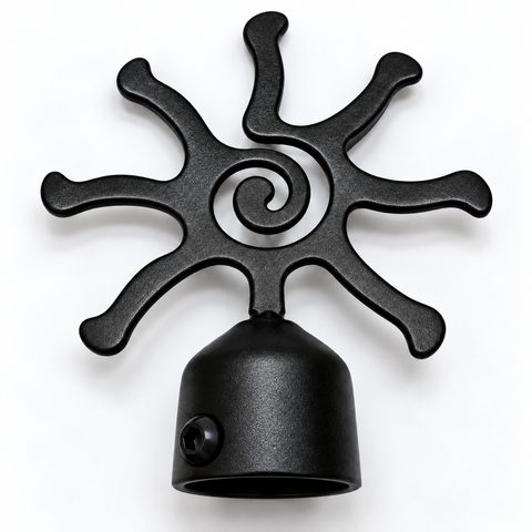 Tope sol negro 25 mm